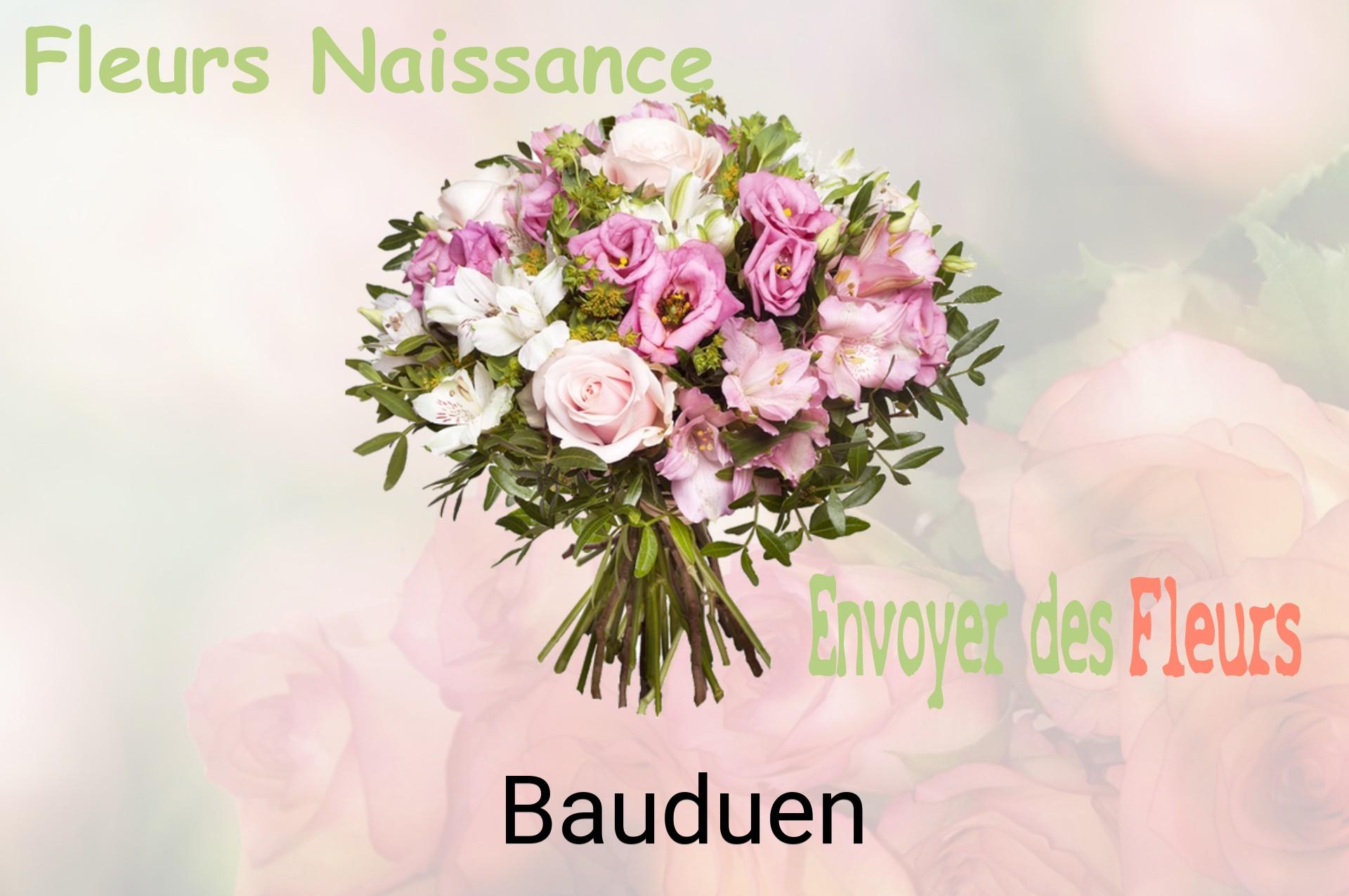 Bouquet de fleurs de naissance livré à Bauduen