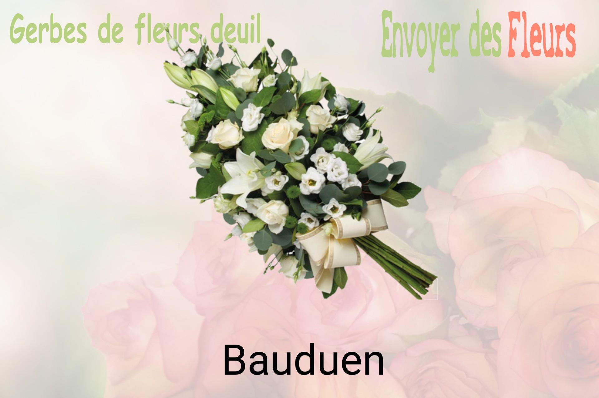 Gerbe de fleurs de deuil livrée à Bauduen